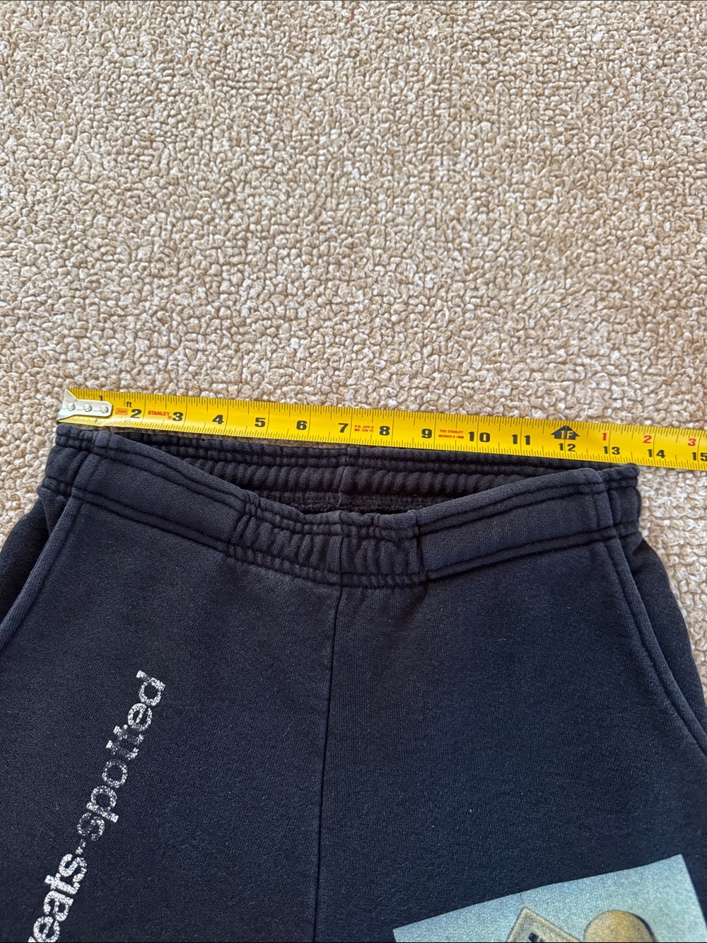 Black Graphic Photo-Print Men's Joggers - Picture 6 of 6